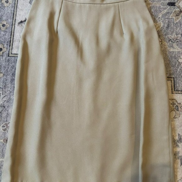 Kew Magram Collection Womens Beige & Cream Button-Up Blazer & Skirt Set Size 8 - Picture 7 of 10